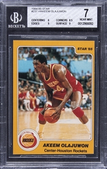 1984-85 Star #237 Hakeem Olajuwon Rookie Card – BGS NM 7